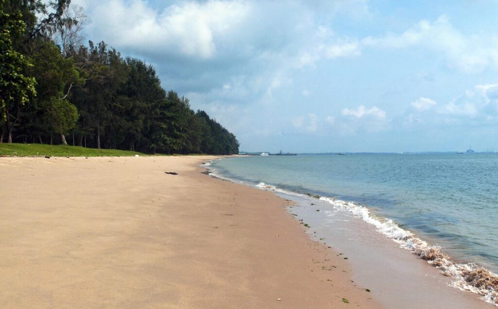 Changi Beach in Singapore, known for its scenic beauty and haunted history